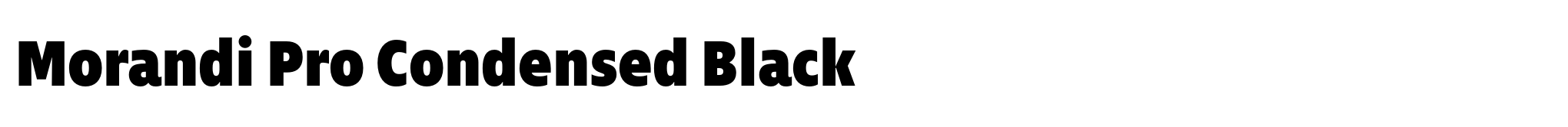 Morandi Pro Condensed Black image